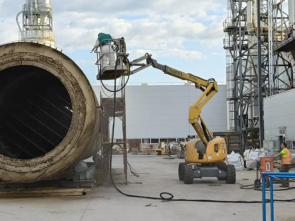 sabbiatura industriale per cisterne e manufatti in ferro - save